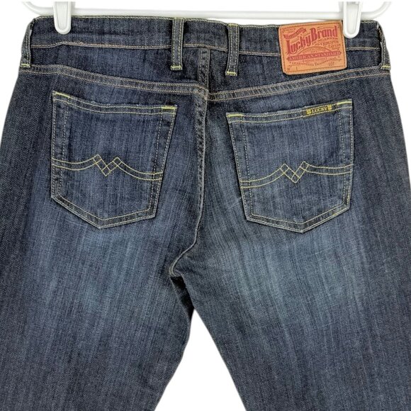 Lucky Brand Women's Low Rise Straight Leg Regular Fit Blue Crop Jeans Size 6/28 - Picture 4 of 10